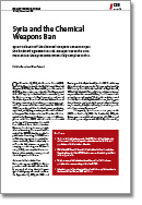 Syria and the Chemical Weapons Ban